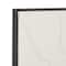 32" x 17" White Wood Geometric Home Wall Décor Set with Black Frame